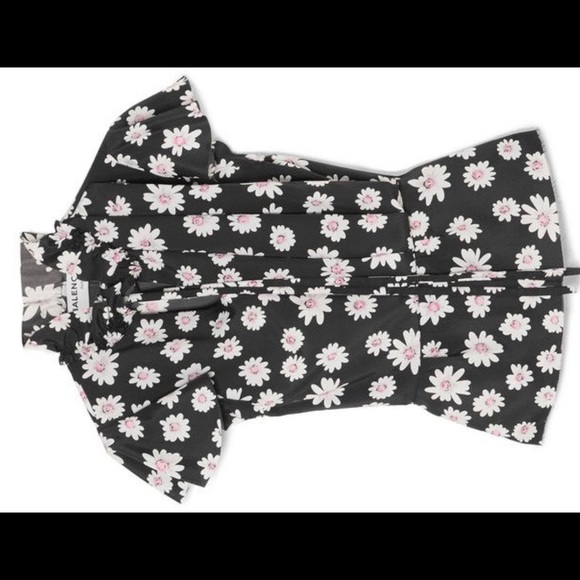 Balenciaga top floral print tie neck M - Picture 2 of 8